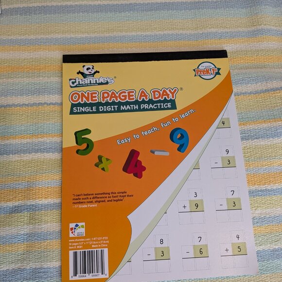 ⭐ Channies Educational Math Workbooks (Pre-K to 1st Grade) - Picture 4 of 5